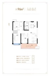 碧桂园·罗马世纪城3室2厅1厨1卫建面96.00㎡